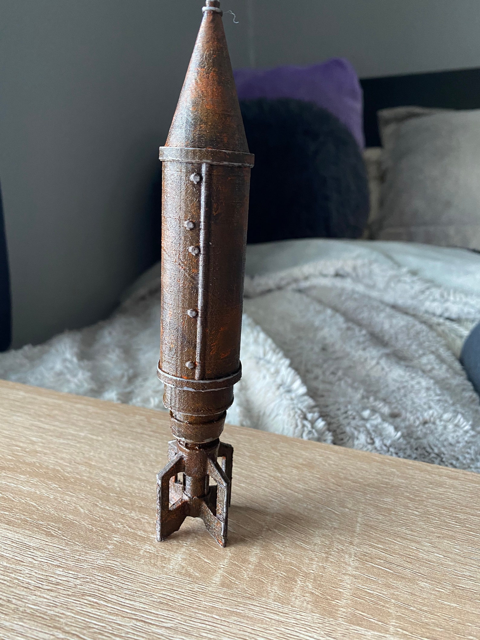 RUST ROCKET Prop Replica Figure 7/10'' Hand Etsy