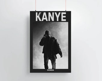 Kanye West Donda Rap Poster Custom Made Poster With Glossy Photo Paper for Dorm Decor & Teen Room Art | Pop Art Print