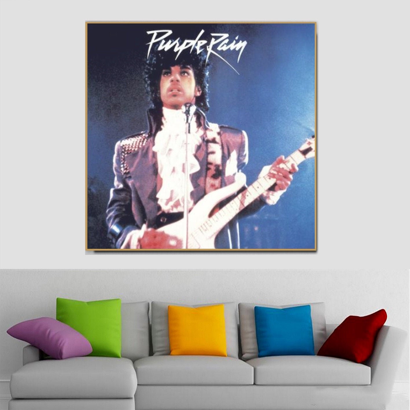 Prince Purple Rain Music Poster Album Cover Art Wall Art Etsy