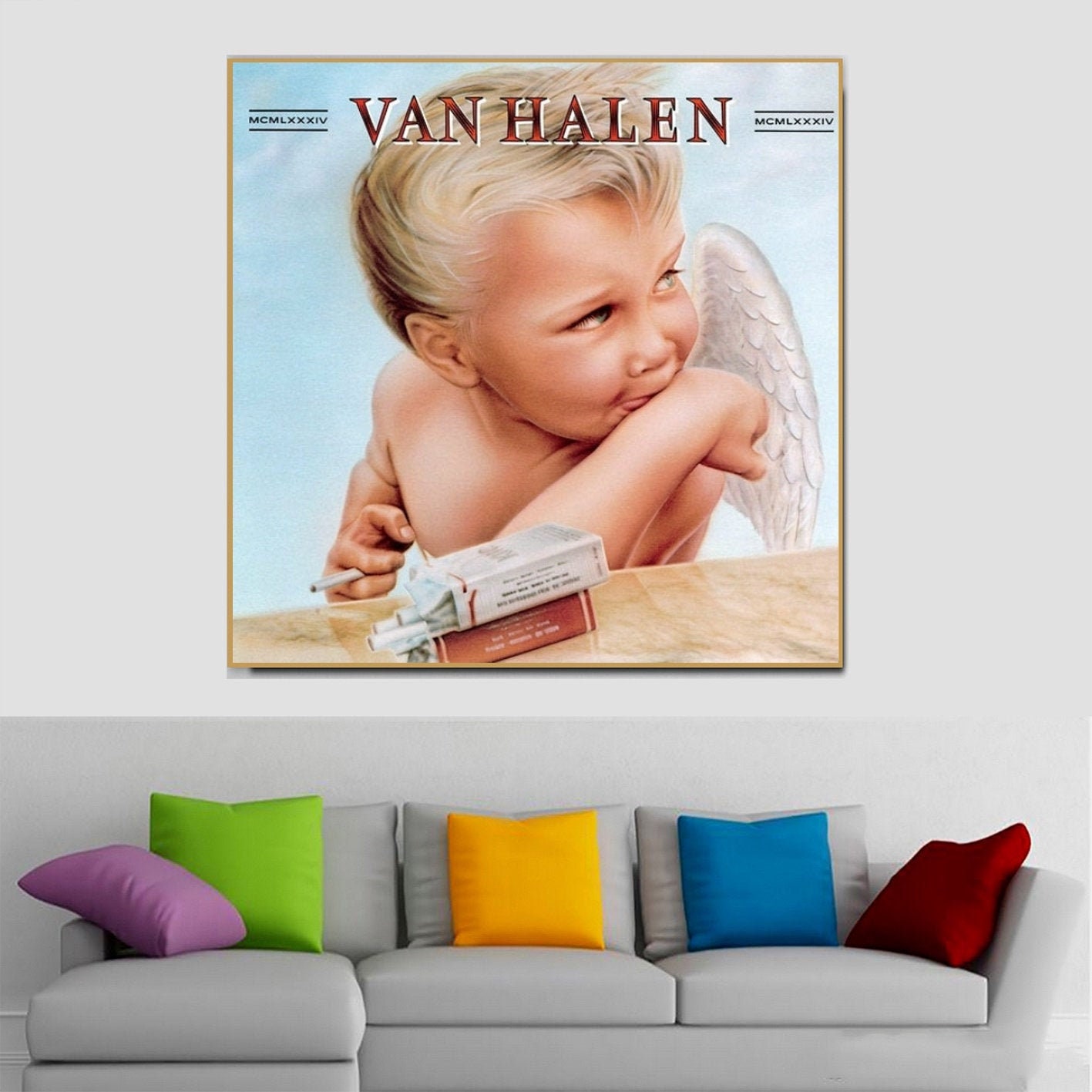 Van Halen1984 Music Poster Album Cover Art Wall Art Fashion Etsy