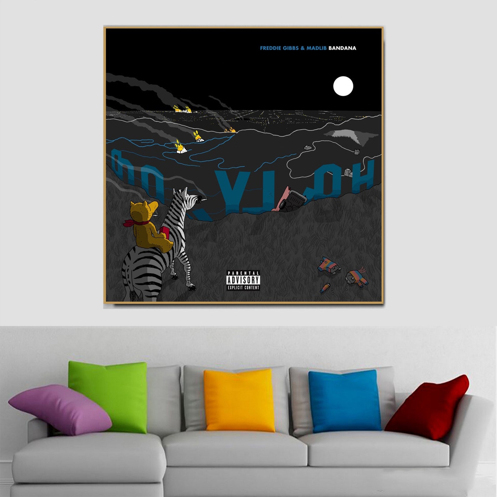Freddie Gibbs Bandana Poster Album Cover Art Wall Art Fashion Etsy