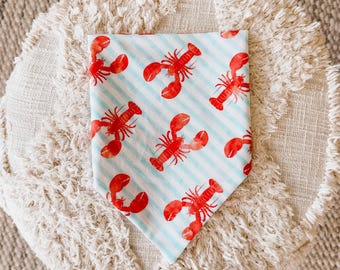 Lobsters 4th of July Dog Bandana – Modern Eco-Friendly Fabric