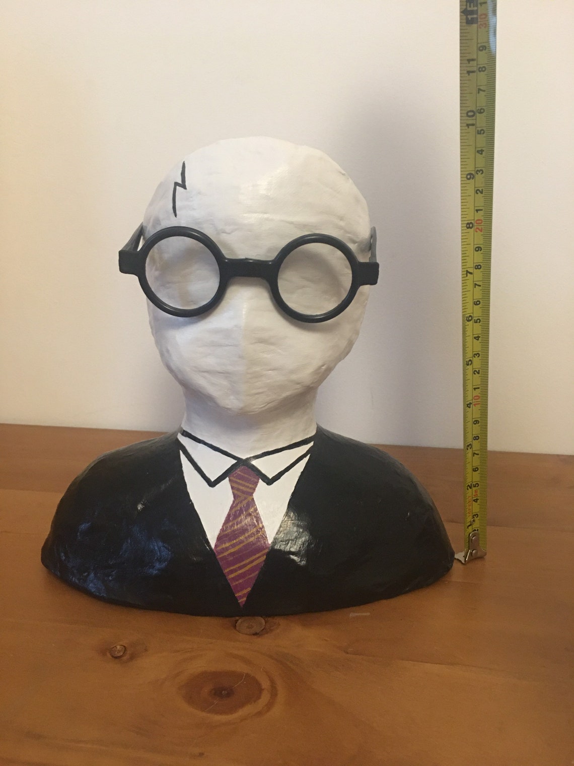 Quirky handmade paper mache Harry Potter head face planter Etsy