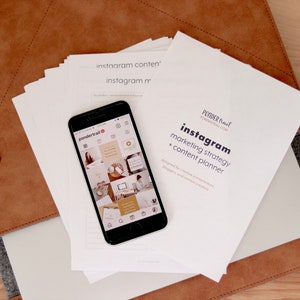 Instagram Planner, Printable Instagram Planner, Social Media Planner, Printable Instagram Marketing Planner, Instagram Content Strategy Plan