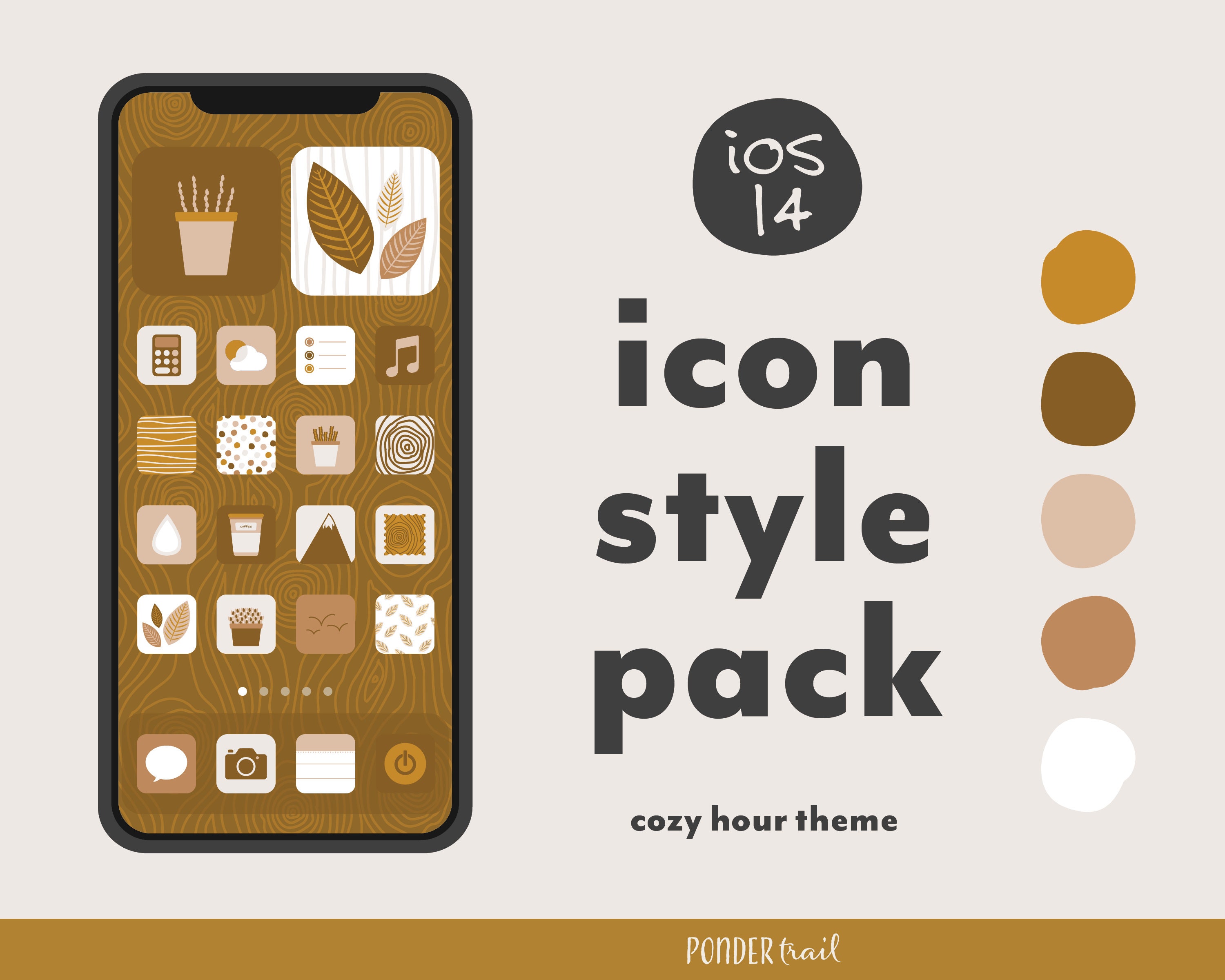 IOS 14 App Covers Icon Style Pack Icon Theme Set iPhone App Etsy