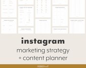 30 Day Instagram Content Planner | Instagram Planner | Instagram Content Plan, Printable Instagram Calendar, Social Media, Monthly Planner