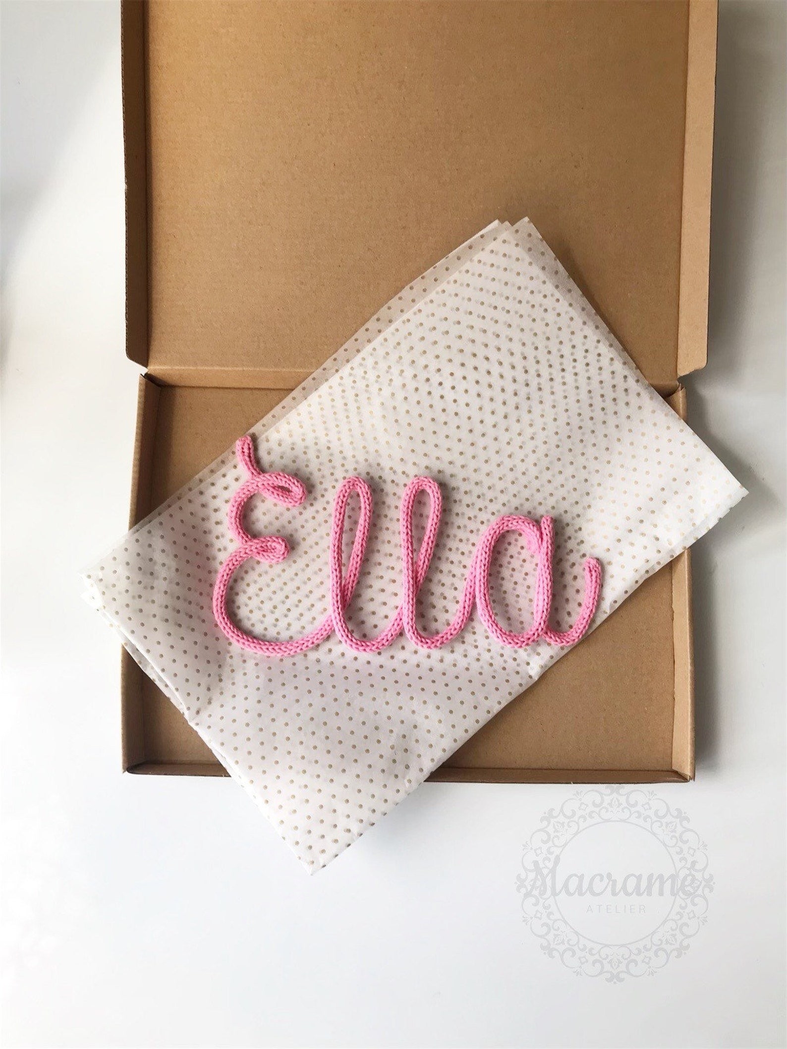 Custom Knitted Words Name Sign Wire Wool Name Etsy