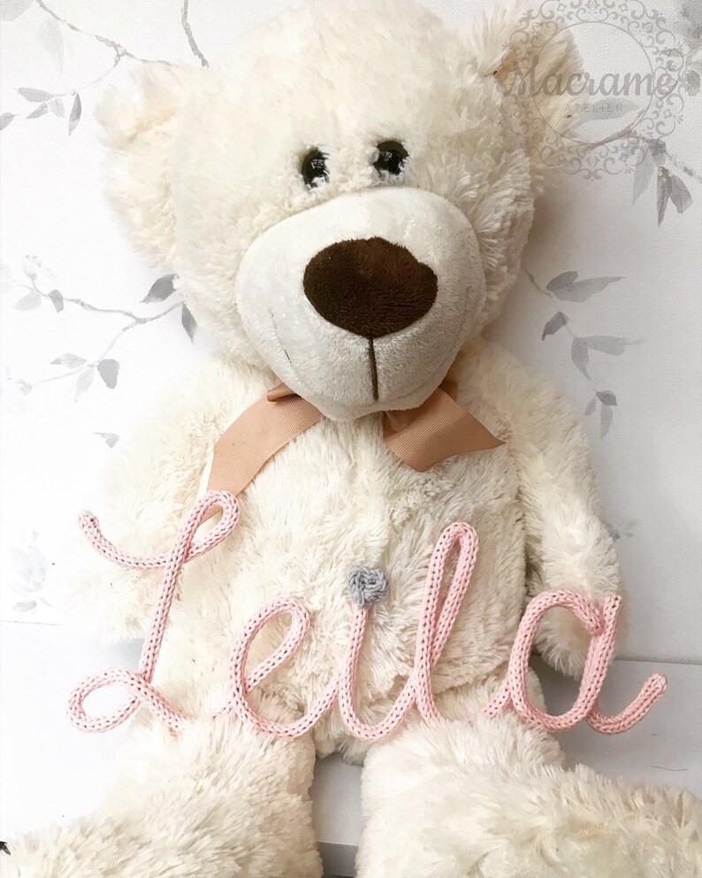 Custom Knitted Words Name Sign Wire Wool Name Etsy UK