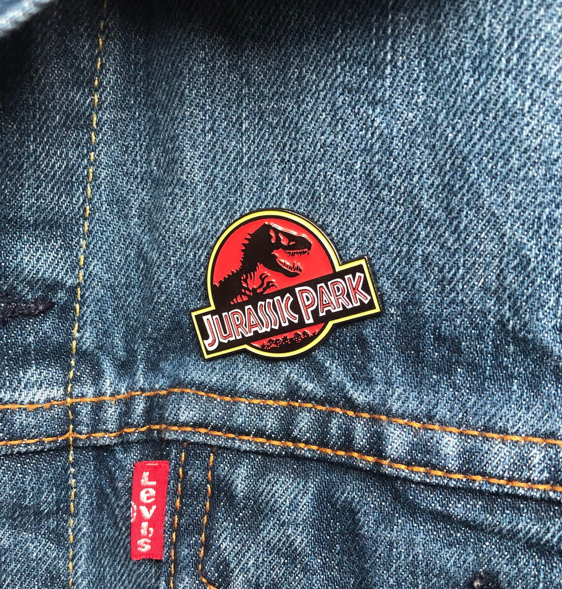 Jurassic Park Inspired Enamel Pin Película de los años 80 | Etsy