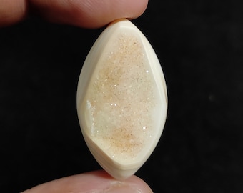 Raam Druzy-kristal, natuurlijke agaat Druzy cabochon Raam Druzy-steen voor hanger Wire Wrapping Sieraden maken Steen Losse edelsteen cabochon