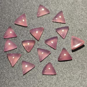 Real Cabochon Chalcedony Loose Cabochon Crystal/ Healing Chalcedony Cabs / Chalcedony Rectangle Cabochon/ Pink Loose Gemstone for jewellery