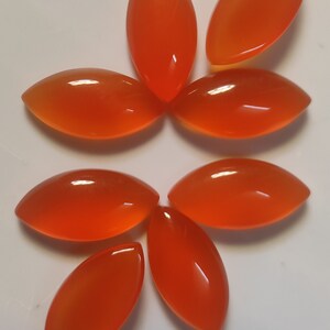 Carnelian, Marquise shape, flat back cabochon, Calibrated carnelian gemstone, sizes from 5X10 mm to 30x20 mm gemstones, Orange Carnelian Cab