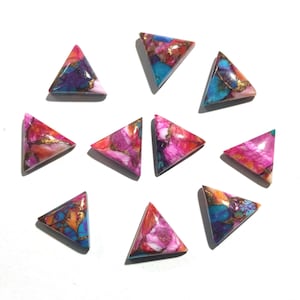 Natural Kingman Turquoise Stone ,Pink Dahlia Turquoise Gemstone Cabochon Stone , Calibrated Cabs, Purple Copper Dahlia Turquoise for Jewelry