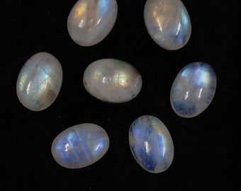 Rainbow moonstone Cabochon Oval Shape moonstone calibrated flatback cabochon Rainbow gemstone All sizes Available 4X6MM to 18X25MMValentine