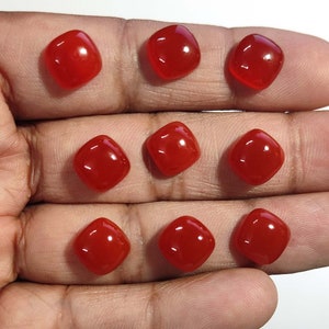Genuine Cabochon Carnelian Cabochon Gemstone/ Carnelian Carnelian Cabs/ Cushion Carnelian Gemstone/ Gemstone For Jewelry Making