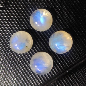 Rainbow Moonstone, Round Shape Moonstone 5 MM To 11 MM Loose Moonstone Cabs, Blue Fire Moonstone, loose Moonstone, Ring Size Moonstone Cabs