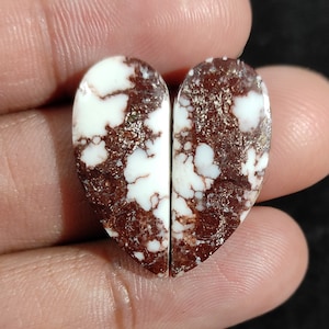 Wild Horse Gemstone Pair, Cabochon Pair, pair of Gemstone, Pair of Cabochons, Matching Pair, Gemstone for Earring, loose Stome for jewellry