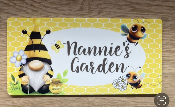 Personalised Gonk Garden Sign Room Sign | Garden Sign | Room Sign | Shed Sign | Greenhouse Sign| Craft Room Sign | Allotment Sign | New Home