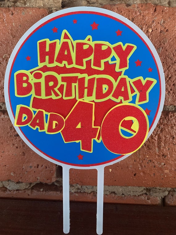 Handmade Personalised Super Hero Acrylic Birthday Cake Topper, Birthday Cake Decoration, Birthday Decor, Celebration Decor, Kids Birthday