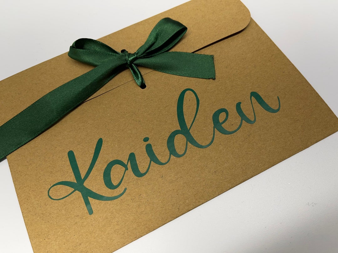 Personalised Gift Envelope Money Wallet, Birthday Gift Envelope