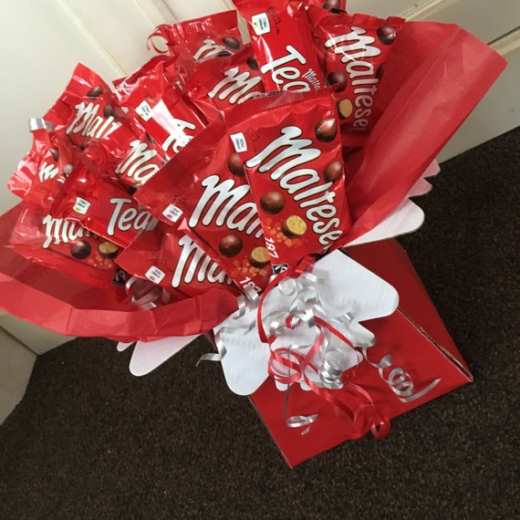 Maltesers Sweet Bouquet - Made to Order, Birthday Gift, Anniversary, Get Well Soon, Teacher Gift, Celebration