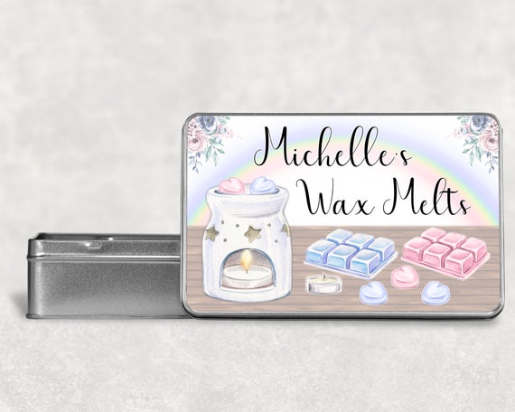 Personalised Wax Melt Storage Tin | storage | tin | personalised gift | teacher gift | birthday gift | Christmas gift | Valentine gift |