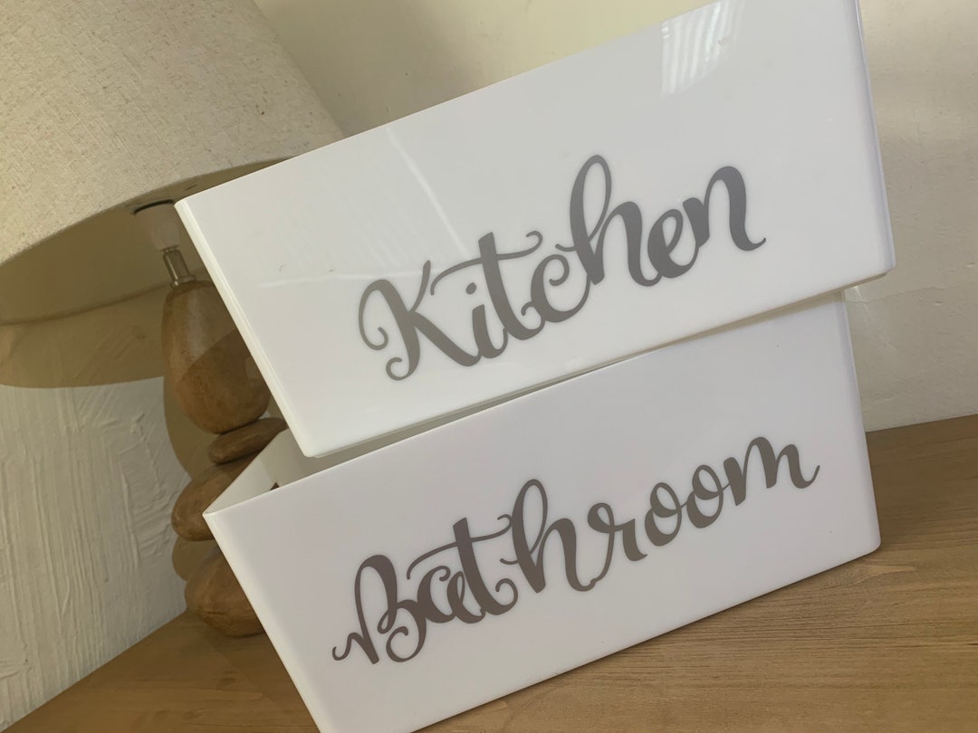 Personalised Mrs Hinch Inspired Storage Box, Personalised Bathroom