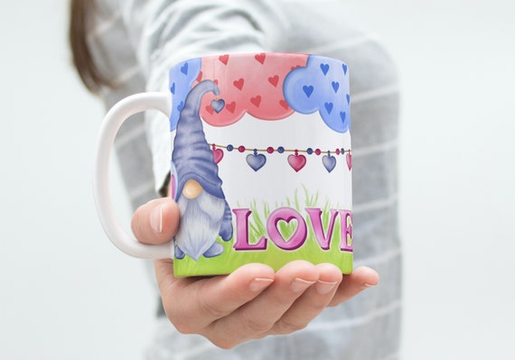 Valentine Gonk  Mug or Coaster | Valentine Gift | I Love You Gift | Gonk Lover Gift | Gonk Gift | Gonk Present Gift