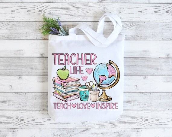 Personalised Teacher Tote Bag | Teacher Thank You | Thank You  Gift | Teacher  Leavers Gift | Teacher Christmas Gift | Teacher Work Bag |