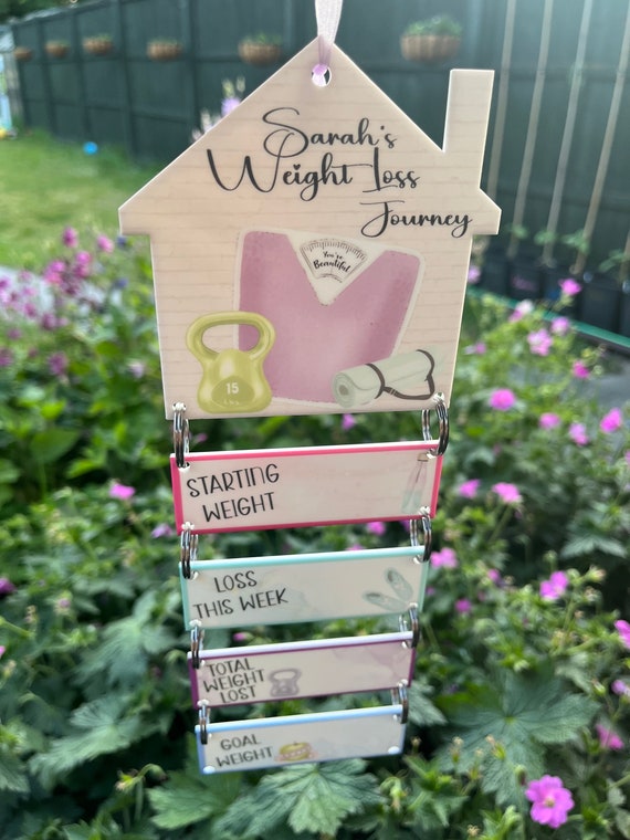 Personalised House Weight Loss Tracker | Slimming World Weight Loss Tracker | Weight Watchers Weight Loss Tracker | Weight Loss