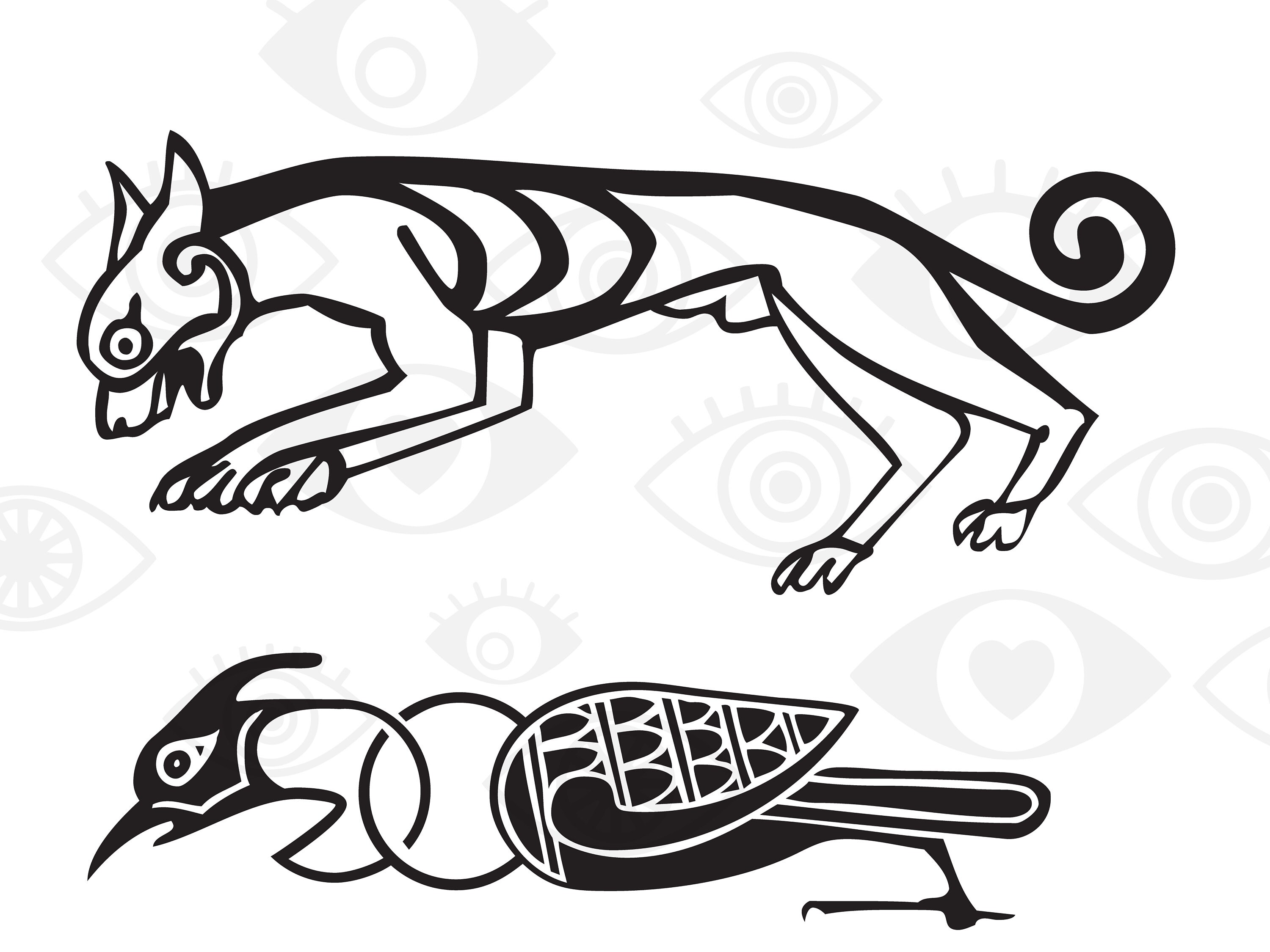 Celtic Animal Symbols Bundle keltic icon celt Irish trinity Etsy