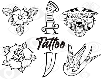 Old School Tattoo Designs: Sailor Jerry Art (Digital Download)
