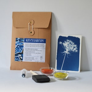 Cyanotype Chemistry Kit for solar printing or botanical printing - DIY kit
