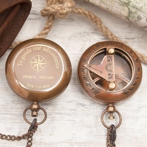 Anniversary Gift for Him, Personalized compass, Engraved compass, Custom compass, Gift for Dad, Boyfriend, Mens gifts, Best Gifts for Men