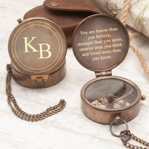 Personalized Working Compass, Couple Anniversary Gifts, Wedding Gifts for Couples, Groomsmen Gifts, Special Gift Ideas for Husband