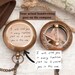 Couple Anniversary Gift, Personalized gift compass , Gift for him Engraved compass , Gift for Dad, Boyfriend Gift for Men , SC 