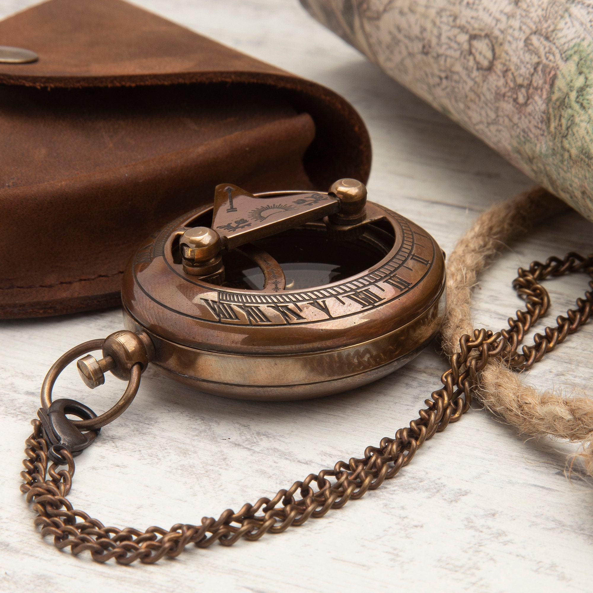 Personalized Brass Compass: Engraved Message, Gift for Adventurers - Etsy