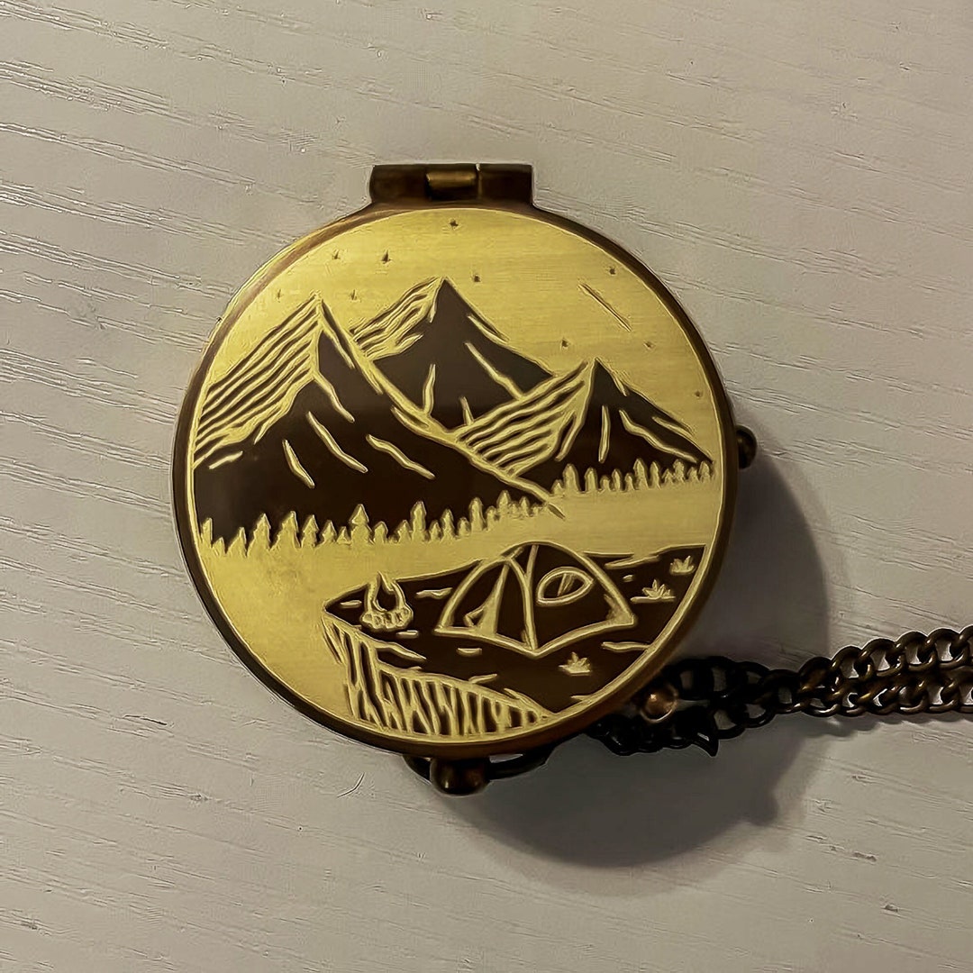 Photo Engraved Compass Personalized Compass Mens Gifts Etsy