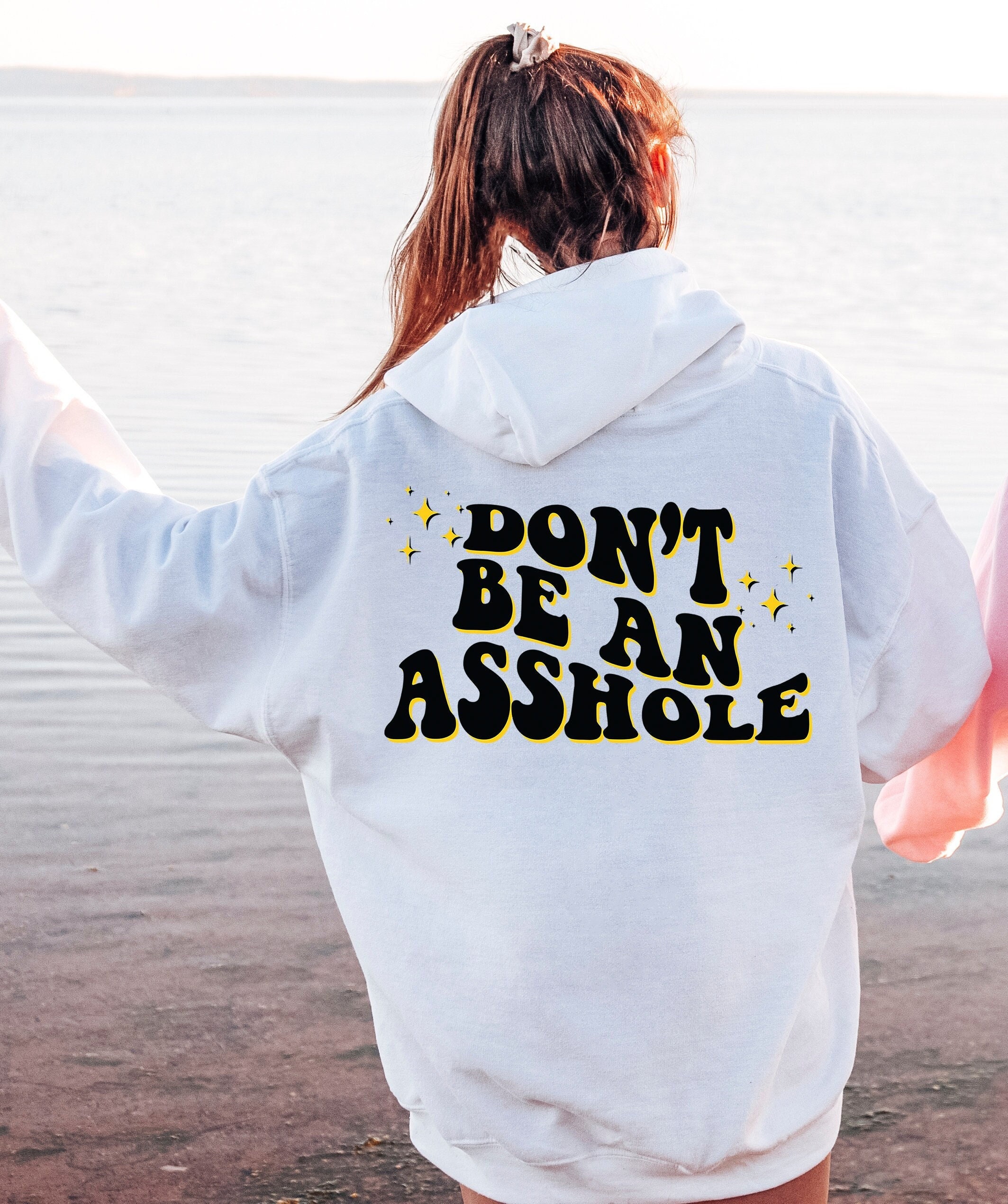 Don't Be An Asshole Hoodie Be Kind Antisocial Retro Groovy - Etsy Italia