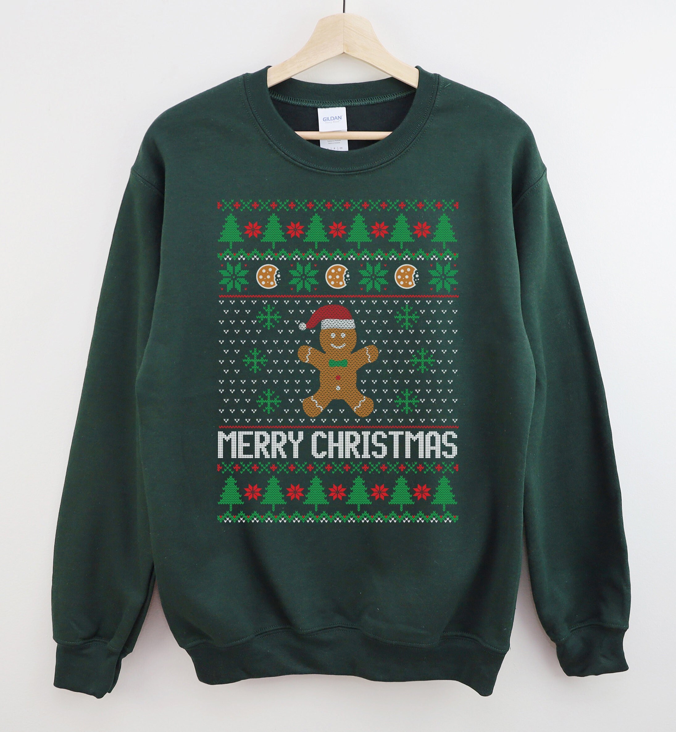 Gingerbread man christmas sweater discount