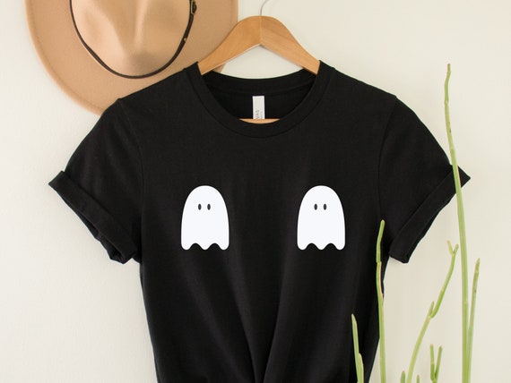 NSFW Halloween Ghost Shirt Ghost Boobs Fall Shirt Oversized Shirt