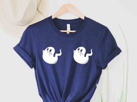 NSFW Halloween Ghost Shirt Ghost Boobs Fall Shirt Oversized Shirt