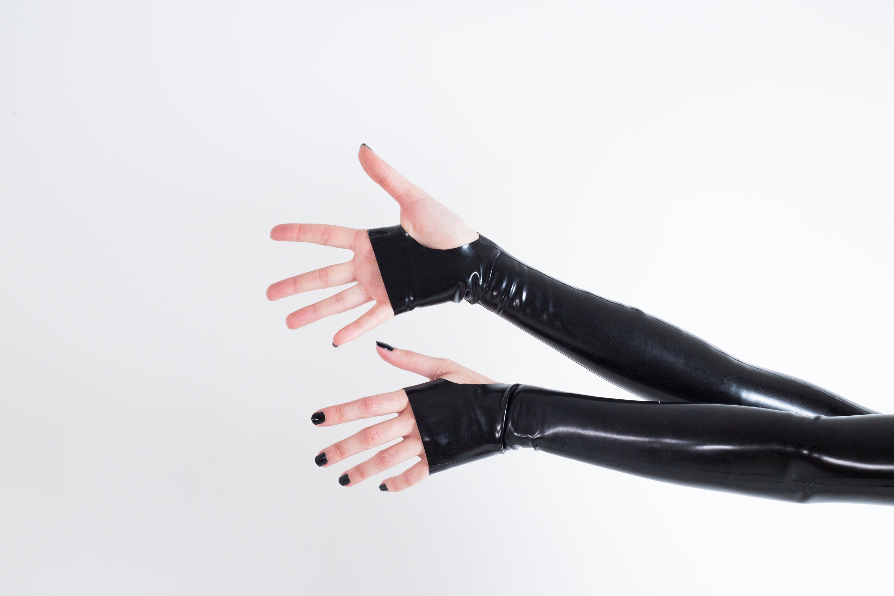 Black Latex Gloves