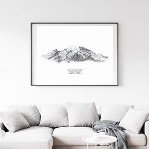 Mount Rainier Druckbares Poster | Mount Rainier, Washington Wall Art, Digitaler Download, Geschenk, Druck auf Anfrage, 4 Größen verfügbar, Sie drucken