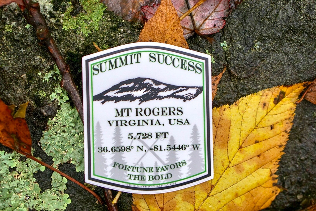 Mt Rogers Sticker Mountain Sticker, Bumper Sticker, Car Decal, Hiking ...
