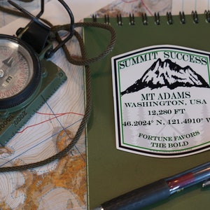 Summit Success Sticker Ruth Mountain Summit Success Sticker, Weatherproof Vinyl Decal - Etsy