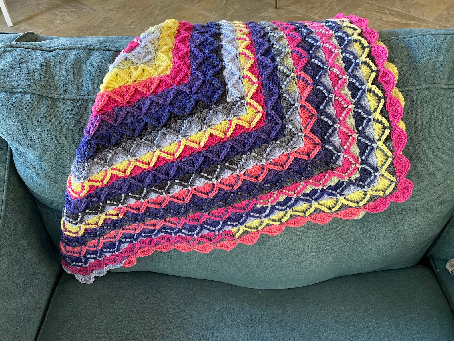 Bavarian Stitch Crochet Baby Blanket Etsy