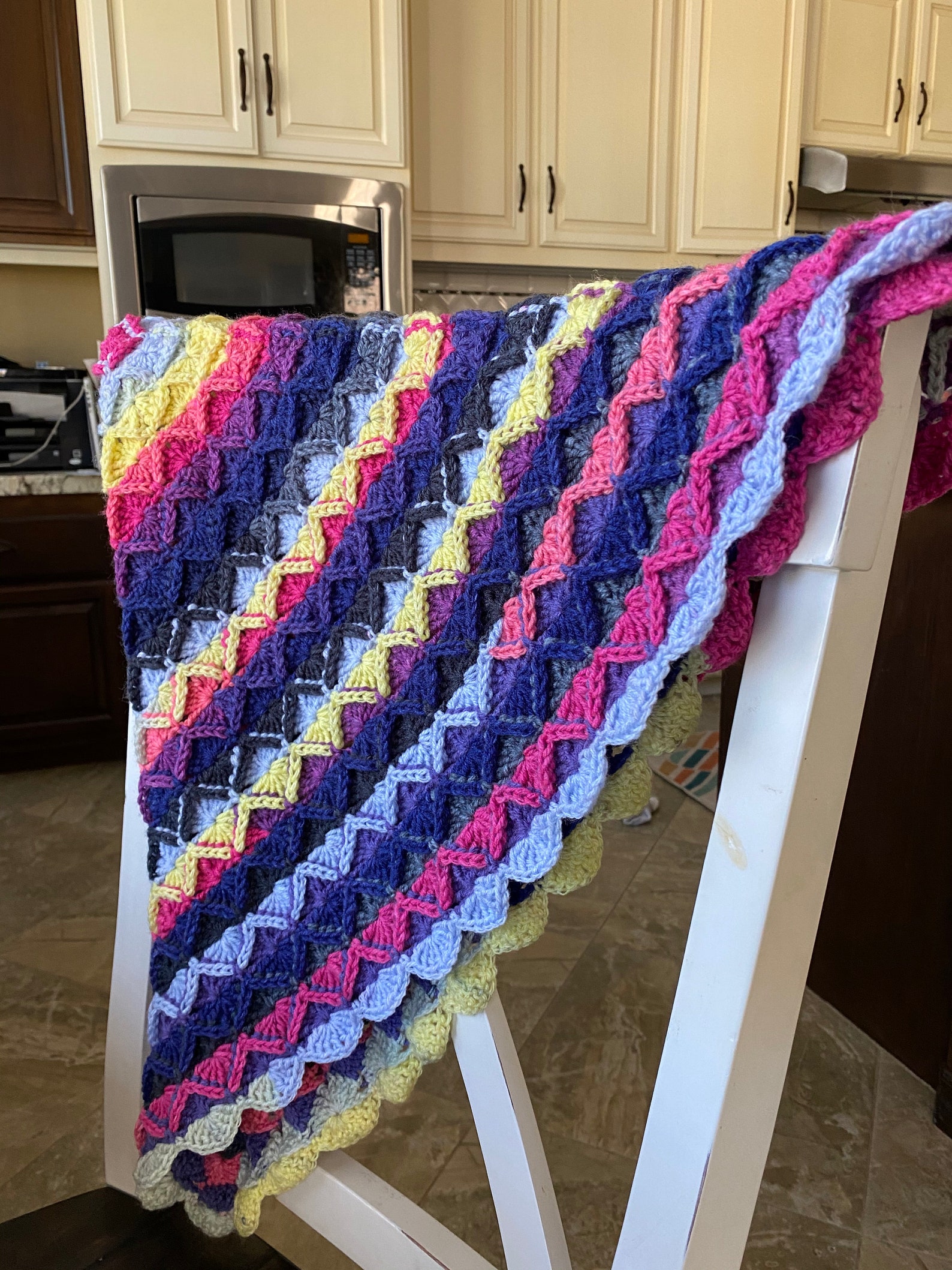 Bavarian Stitch Crochet Baby Blanket Etsy