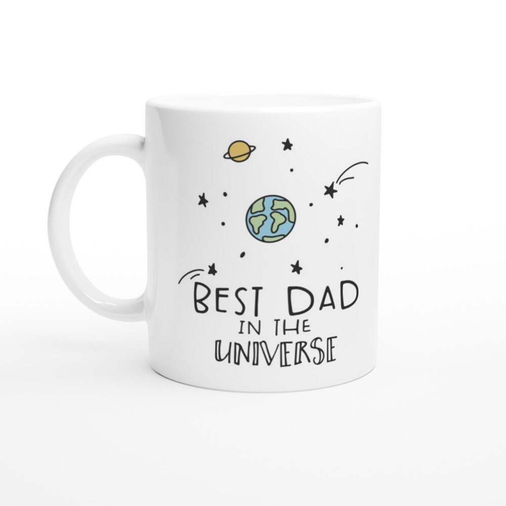 Cadeau pour papa Meilleur papa de l'univers, tasse à café en céramique de 325 ml