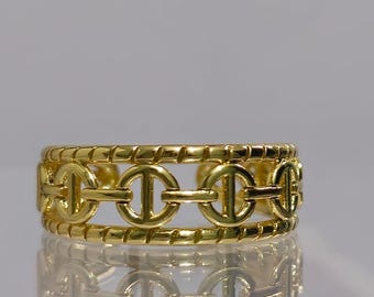 Anillo de oro de lujo: ajustable para madres, mejores amigas y parejas. El mejor regalo para San Valentín y aniversario de bodas.